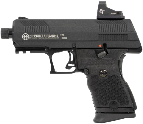 Hi-Point YC9 w/Red Dot 9mm Luger 10+1 4.12" Black Steel Threaded Barrel -   RJC  OUTDOORS  & LOTS MORE