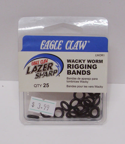 Eagle Claw LWOR1 Lazer Wacky Rig-O-Rings 25Pk