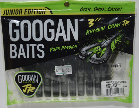 GOOGAN BAITS KRACKIN' CRAW Green Pumpkin 110