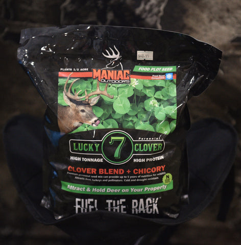 Maniac Outdoors LUCKY 7 CLOVER FOOD PLOT SEED -   RJC  OUTDOORS  & LOTS MORE